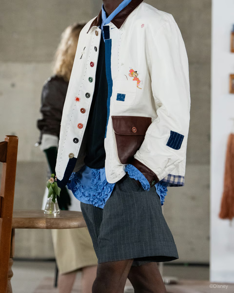 Vintage-finished work jacket for DOVER STREET MARKET GINZA