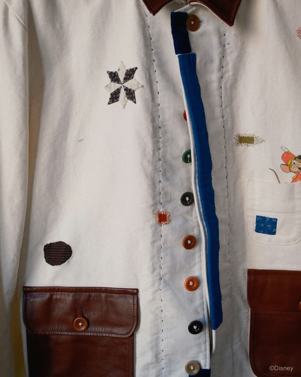 Vintage-finished work jacket for DOVER STREET MARKET GINZA