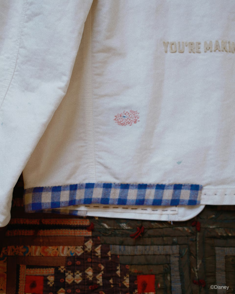 Vintage-finished work jacket for DOVER STREET MARKET GINZA