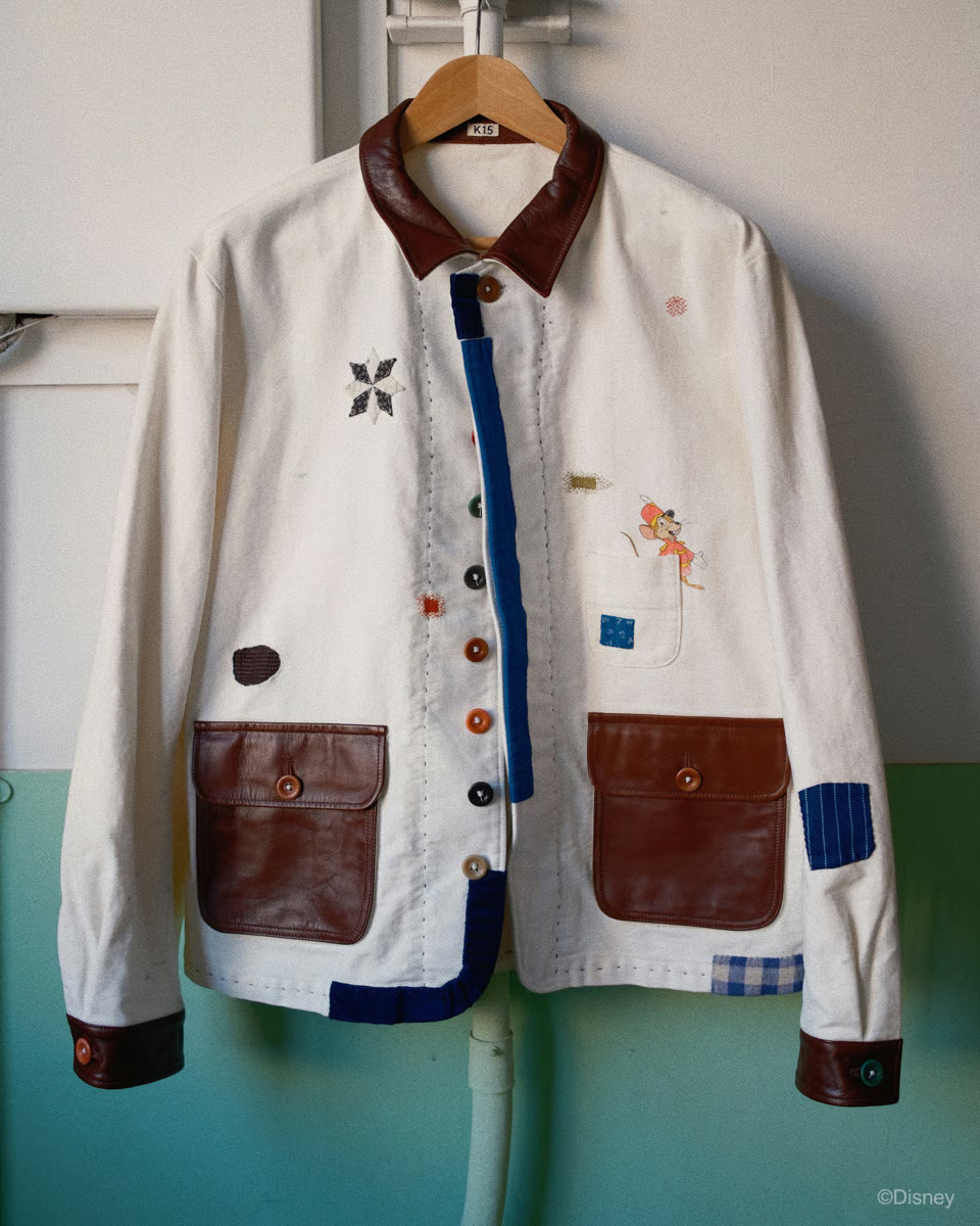 Vintage-finished work jacket for DOVER STREET MARKET GINZA